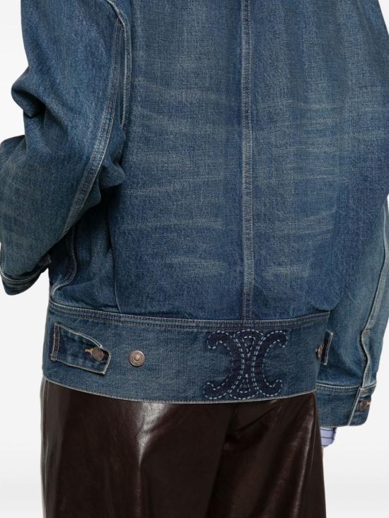 25FW 셀린느 데님 자켓 RV0ZM930F 07DU Blue - CELINE