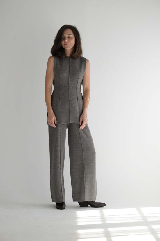  Lauen Manoogian 민소매 티셔츠 로렌 마누지안 더블 니트 보디스 - OTHER BRANDS