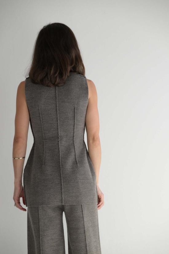  Lauen Manoogian 민소매 티셔츠 로렌 마누지안 더블 니트 보디스 - OTHER BRANDS