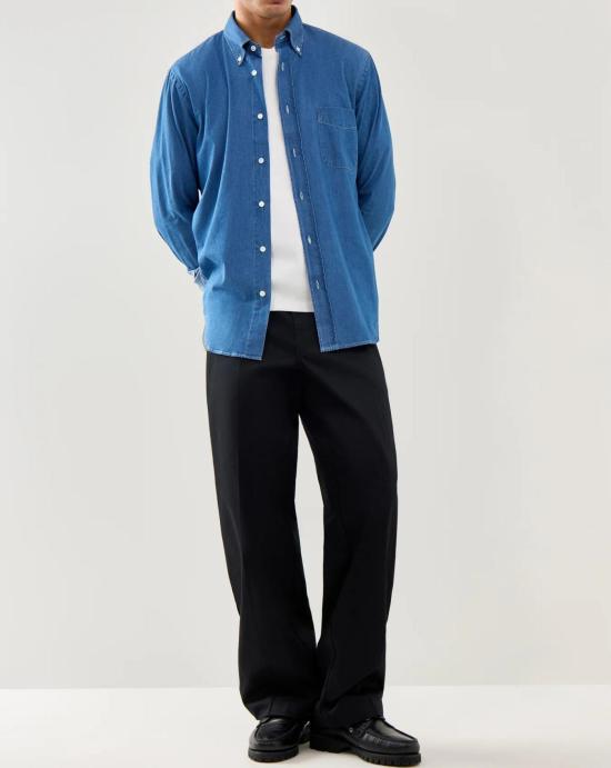 25FW 하트포드 셔츠 BE12013 Blue - HARTFORD