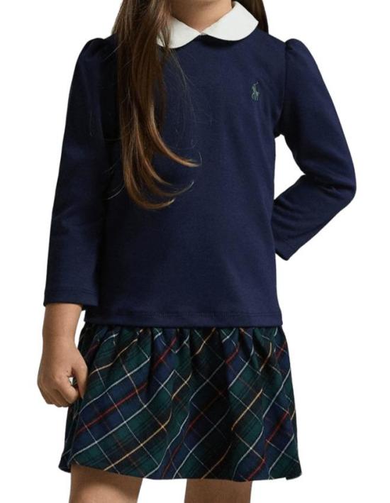 25FW [키즈] 랄프 로렌 원피스 312979049 001 CRUISE NAVY - RALPH LAUREN