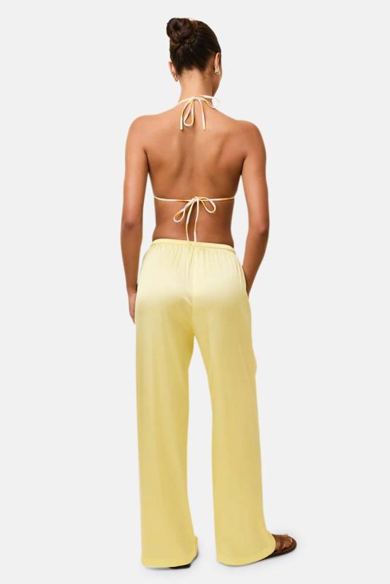  솔리드 앤 스트라이프 스트레이트 팬츠 모나코 새틴 팬츠 - SOLID AND STRIPED