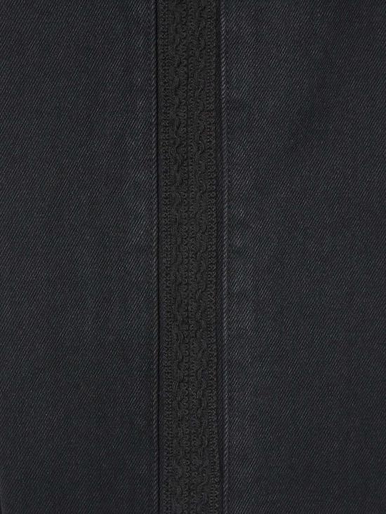  토니웩 데님 팬츠 토니와크 레이스 트리밍 진 린스드 블랙 - TONYWACK