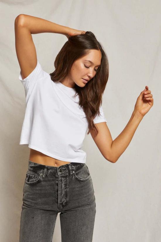  퍼펙트 화이트 티 반팔 티셔츠 셔츠 스프링스틴 티셔츠 - PERFECT WHITE TEE