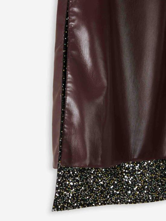 25FW 파코라반 미디 스커트 25HCJU103PU0030 P218BROWN PLUM Red - PACO RABANNE