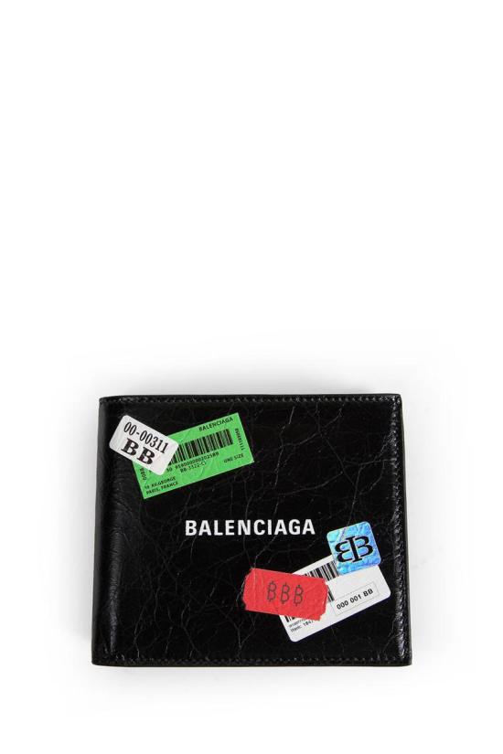 25FW 발렌시아가 남성지갑 5945492AB7F 1084 Black