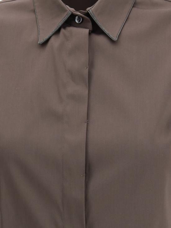 25FW 브루넬로 쿠치넬리 블라우스 M0091MA616 C8705 BROWN - BRUNELLO CUCINELLI