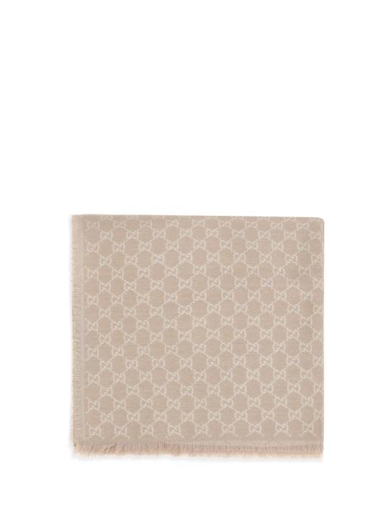 26SS 구찌 GG 프린트 울&코튼 숄 8452433GC46 5875 Beige