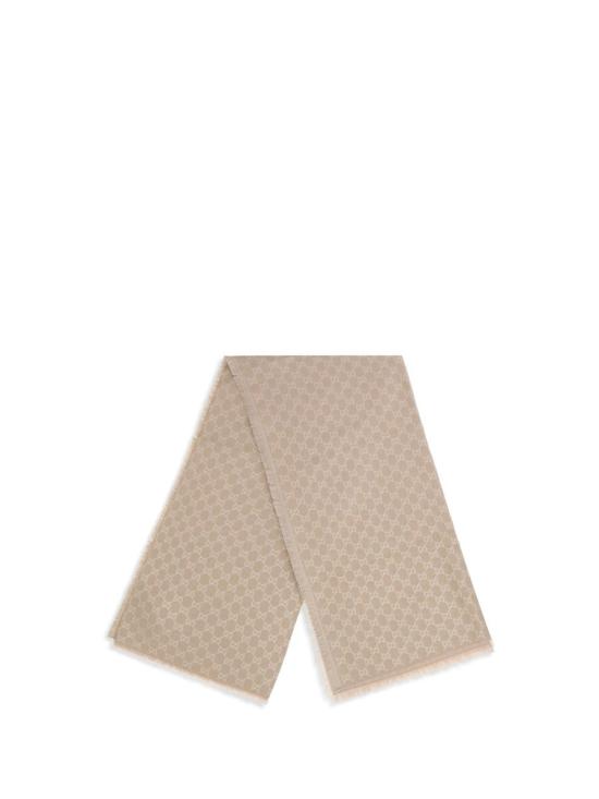 26SS 구찌 GG 프린트 울&코튼 숄 8452433GC46 5875 Beige - GUCCI