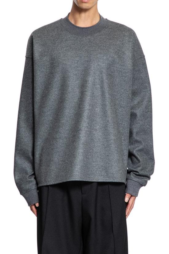 25FW 질샌더 스웨터 J22GU0112J40045 032 GREY