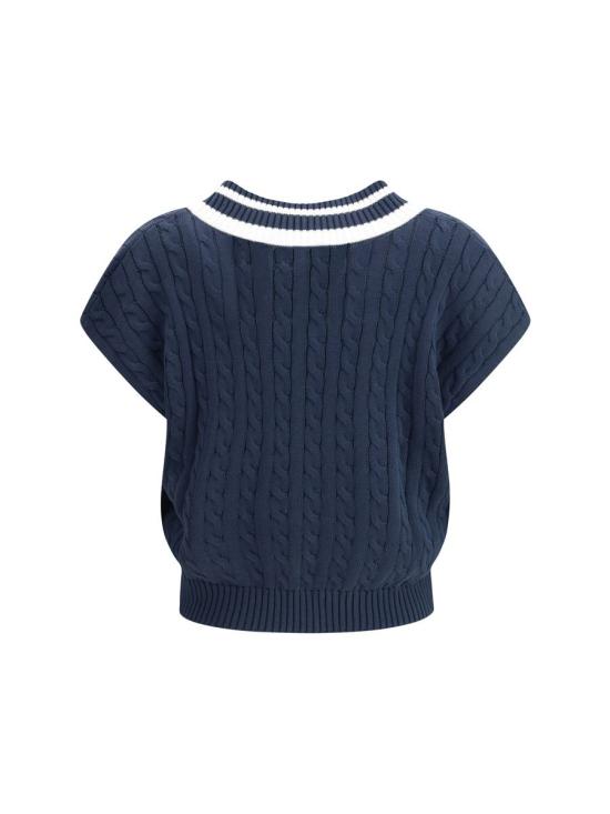 25FW 브루넬로 쿠치넬리 베스트 M19756522 CB964 BLUE - BRUNELLO CUCINELLI