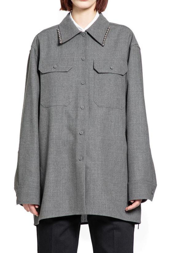 25FW 질샌더 셔츠 J03DL0210J41557 030 GREY