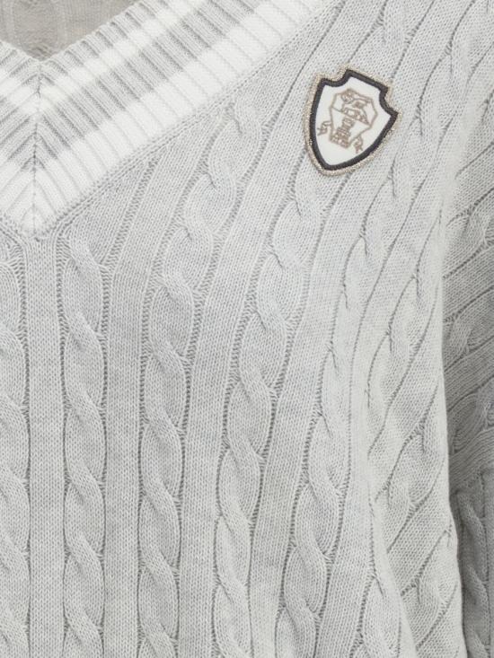 25FW 브루넬로 쿠치넬리 스웨터 M19756512 CV906 WHITE - BRUNELLO CUCINELLI