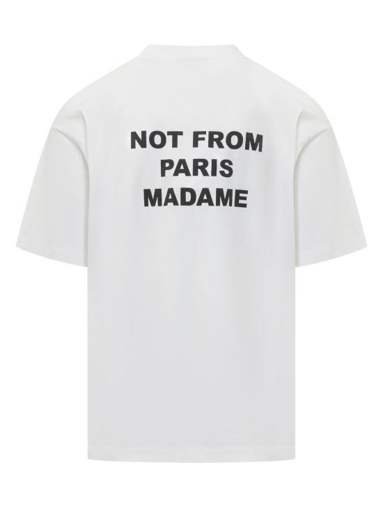 26SS 드롤드무슈 반팔 티셔츠 PERMTS203CO002 OPW OPTIC WHITE - DROLE DE MONSIEUR