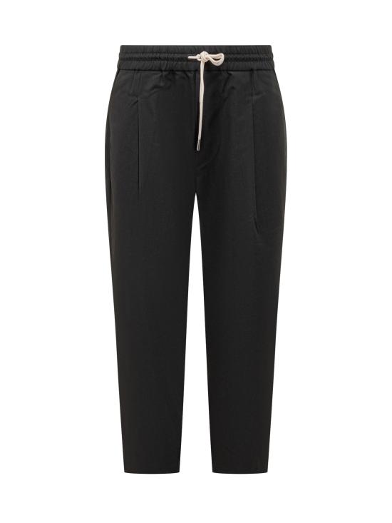 26SS 드롤드무슈 스트레이트 팬츠 PERMBP167PL127 BL BLACK