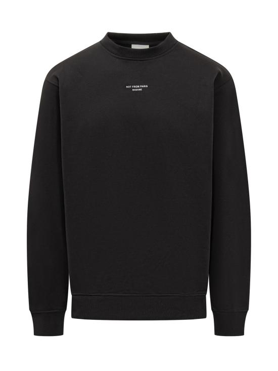 26SS 드롤드무슈 긴팔 티셔츠 PERMSW148CO127 BL BLACK