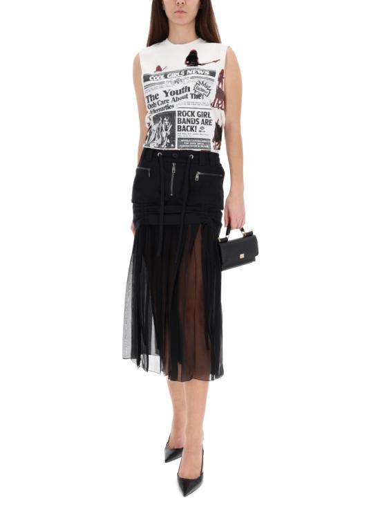 25FW 돌체앤가바나 민소매 티셔츠 F8V99T GDDHYS9000 WHITE - DOLCE & GABBANA