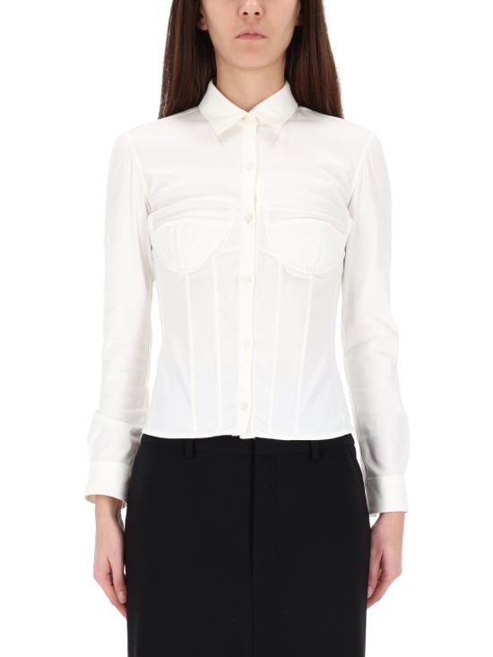 25FW 발렌시아가 코르셋 셔츠 850782 TSM199000 WHITE - BALENCIAGA