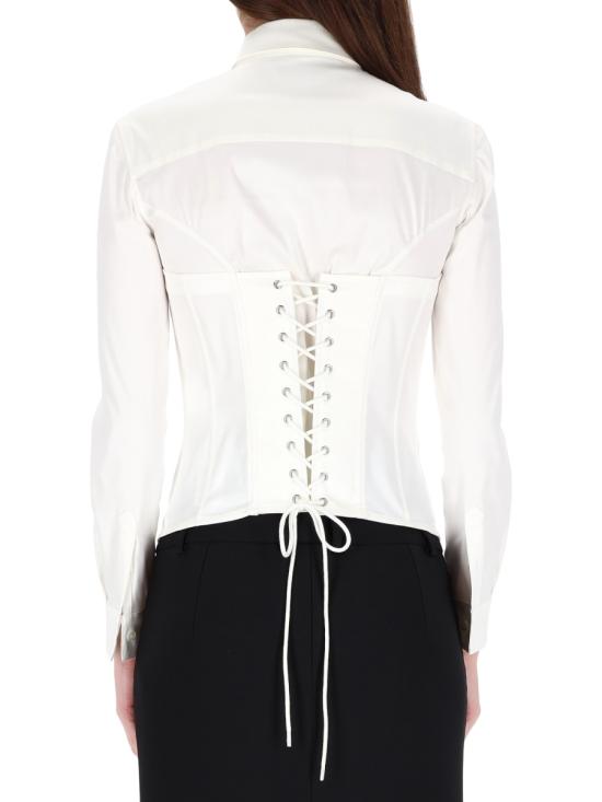 25FW 발렌시아가 코르셋 셔츠 850782 TSM199000 WHITE - BALENCIAGA
