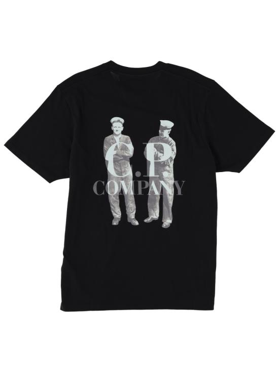 25FW 씨피 컴퍼니 반팔 티셔츠 19CMTS106A 006586W999 BLACK - C.P. COMPANY