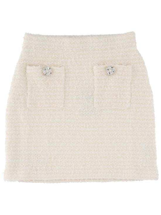 25FW 셀프 포트레이트 숏 스커트 AW25 028SK C CREAM IVORY