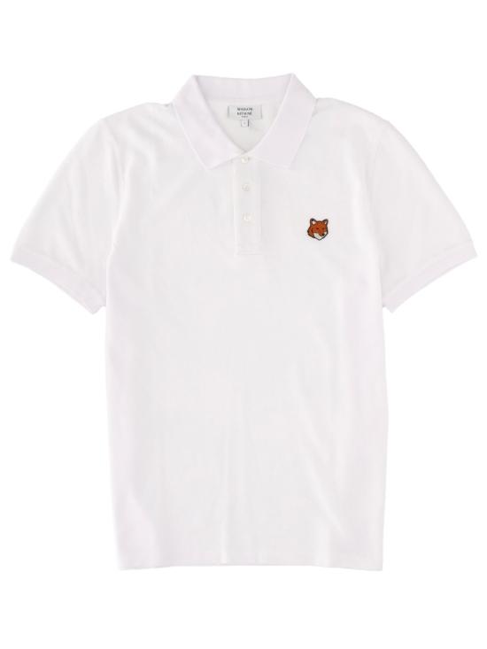 25FW 메종키츠네 폴로 티셔츠 PM00209KP0002 P100 WHITE