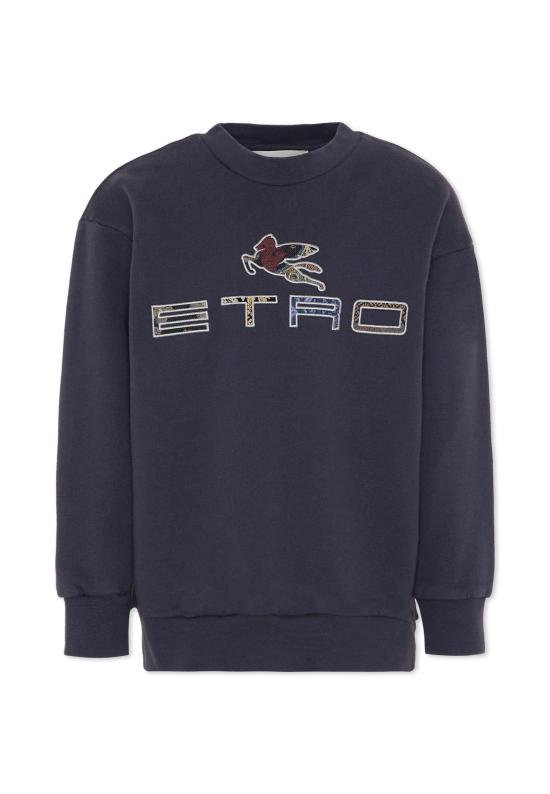 25FW [키즈] 에트로 트레이닝 상의 GX4P20 Z3333 667 BLUE