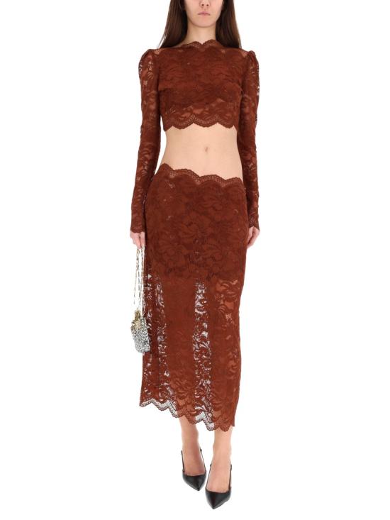 25FW 파코라반 롱 스커트 25HJJU598PA0170 P237 BROWN - PACO RABANNE