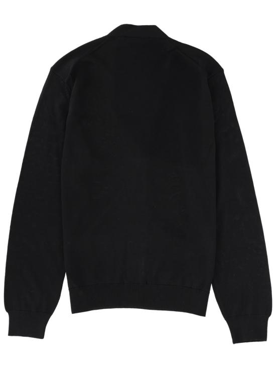 25FW 메종키츠네 폭스 헤드 메리노 레귤러 가디건 PM00501KT1181 P199 BLACK - MAISON KITSUNE