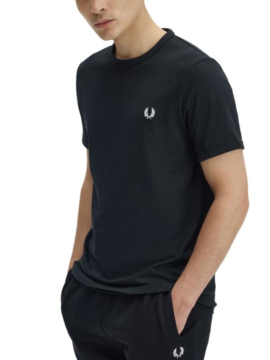 25FW 프레드페리 반팔 티셔츠 FP M3519 56 102 BLACK - FRED PERRY