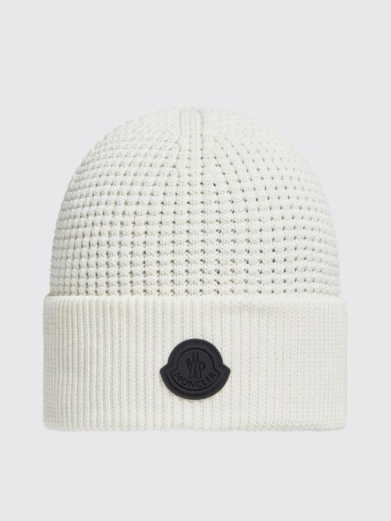 26SS 몽클레어 로고 코튼 비니 3B00032 M1367031 WHITE