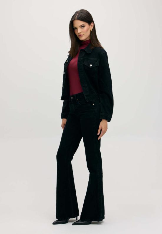  에티카 데님 팬츠 ética Atlanta 미드 라이즈 플레어 진 - ETICA