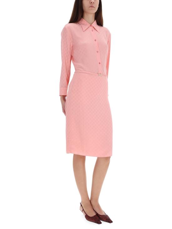 26FW 구찌 GG 자카드 실크 셔츠 849973 Z7AZH5136 PINK - GUCCI