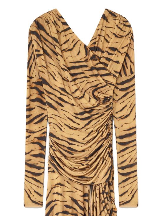 25FW 가니 롱 원피스 T4381 894 ANIMALIER - GANNI