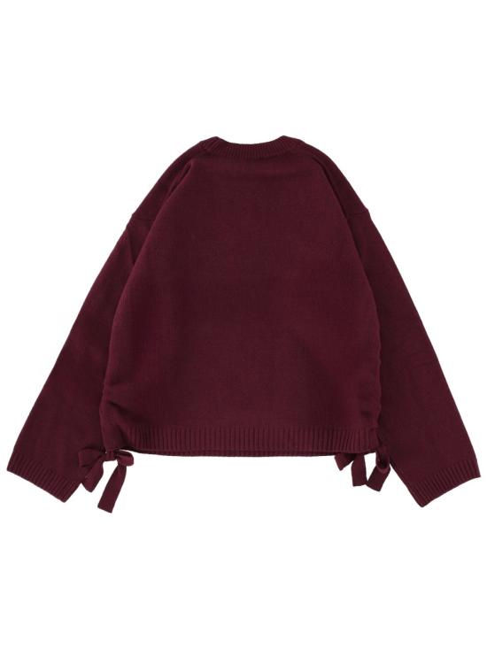 25FW 가니 스웨터 K2631 436 BORDEAUX - GANNI