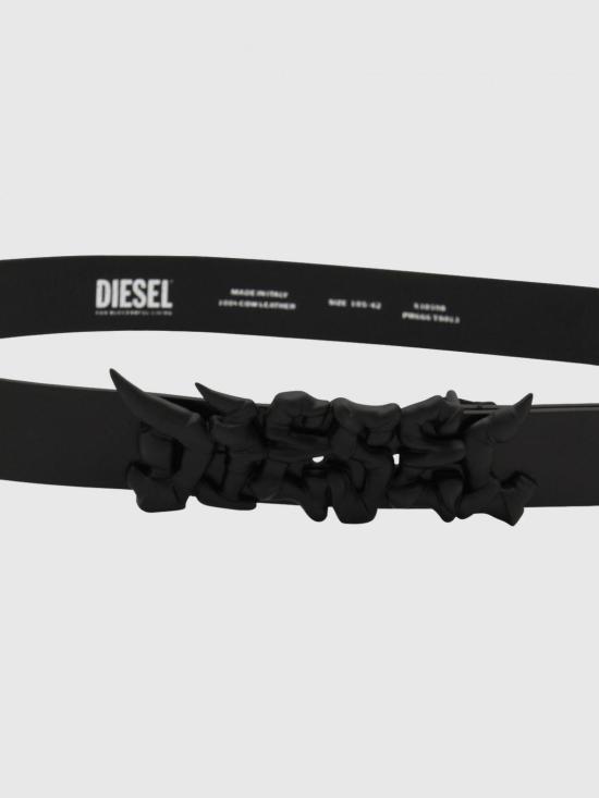 25FW 디젤 레귤러 벨트 X10598PR666T8013 BLACK DOM - DIESEL