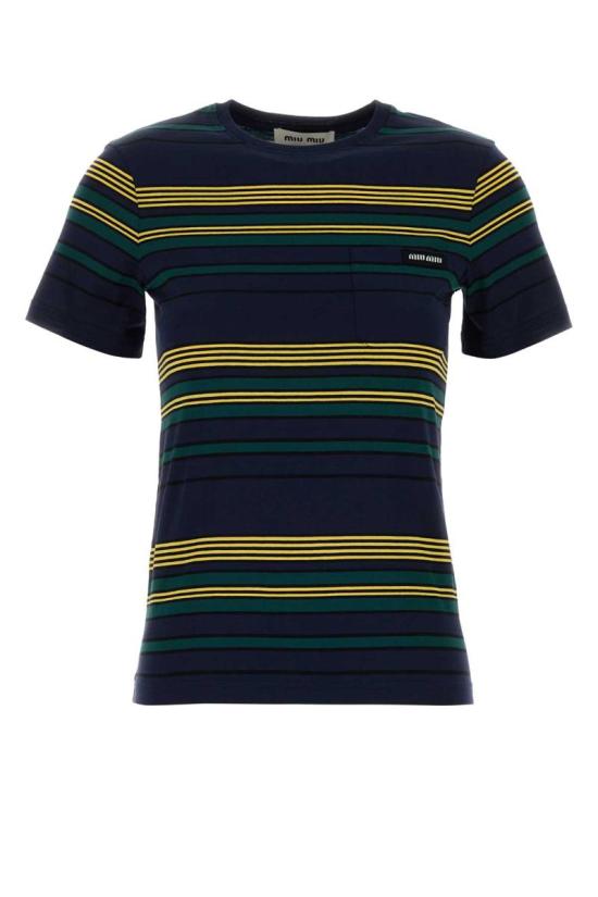 26SS 미우미우 반팔 티셔츠 MJNA09SOOO18ZV F0V9D GREY