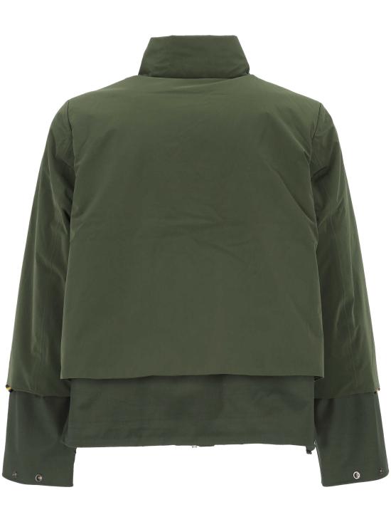 25FW 까웨 수트 자켓 K71368W B2N GREEN BLACKISH COMBO - K-WAY