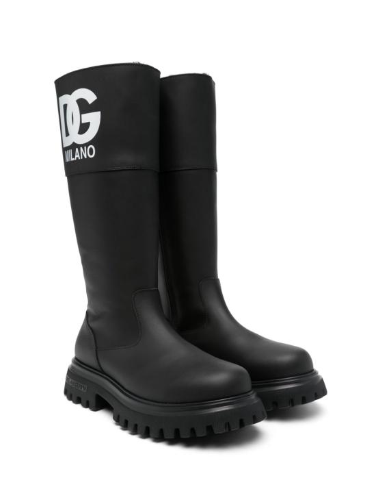 25FW [키즈] 돌체앤가바나 미들 부츠 D11299 AJ954 80999 Black