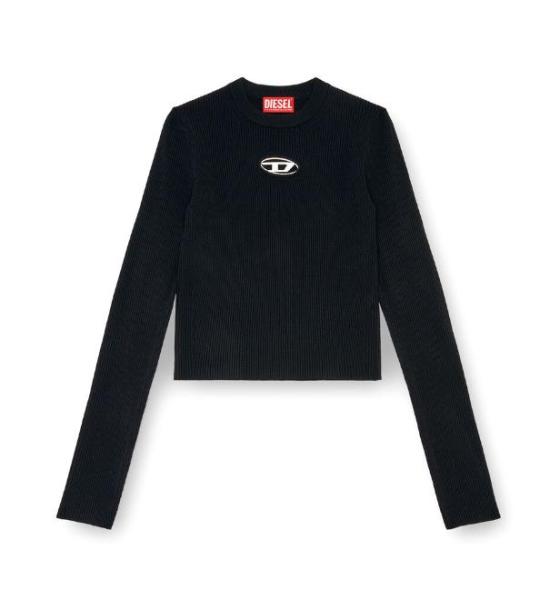 25FW 디젤 M-발라리 오발 D 립 니트 비스코스 블렌드 탑 A153280DLAX9XX DOM