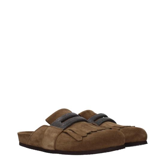 25SS 브루넬로 쿠치넬리 뮬/슬리퍼 MZSFG2877C7495 - BRUNELLO CUCINELLI