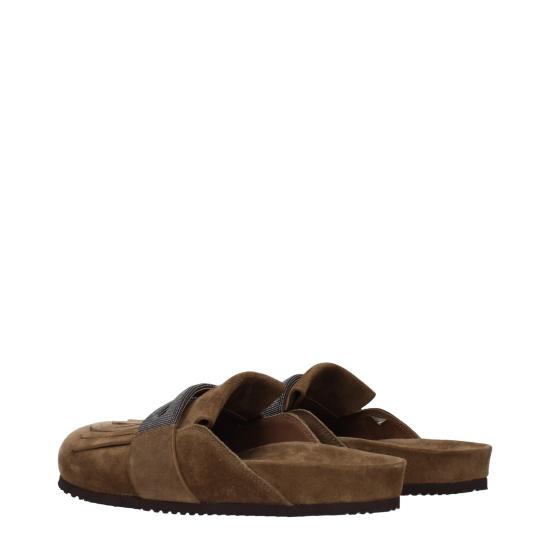 25SS 브루넬로 쿠치넬리 뮬/슬리퍼 MZSFG2877C7495 - BRUNELLO CUCINELLI
