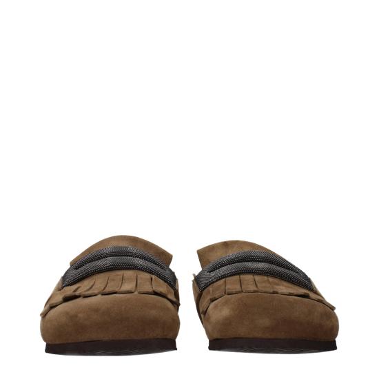 25SS 브루넬로 쿠치넬리 뮬/슬리퍼 MZSFG2877C7495 - BRUNELLO CUCINELLI