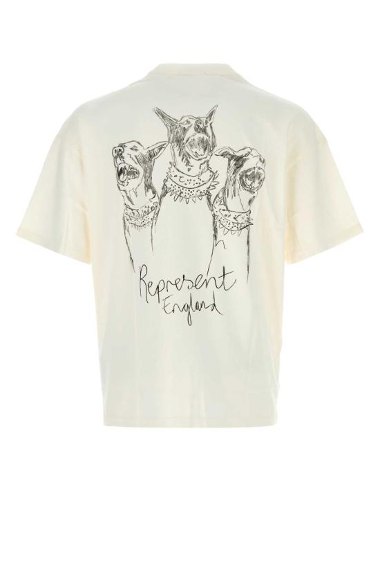 25FW 리프레젠트 반팔 티셔츠 MLM10038372 FLAT WHITE DOM - REPRESENT