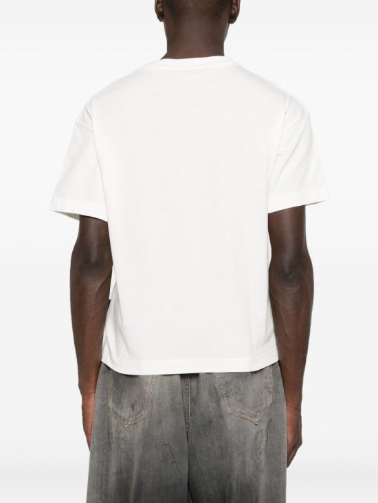 25FW 팜앤젤스 반팔 티셔츠 PMAA109F25JER009 0310 White - PALM ANGELS