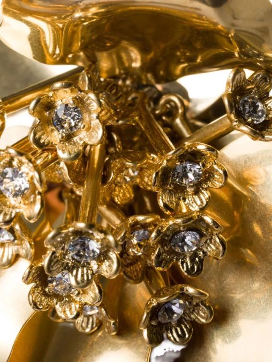 25FW 미우미우 브로치 5IS129 2IEU F0NXA ORO CRYSTAL - MIU MIU