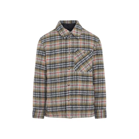 25FW 버버리 체크 울 오버셔츠 8110913 B1001 BEIGE IP CHECK - BURBERRY