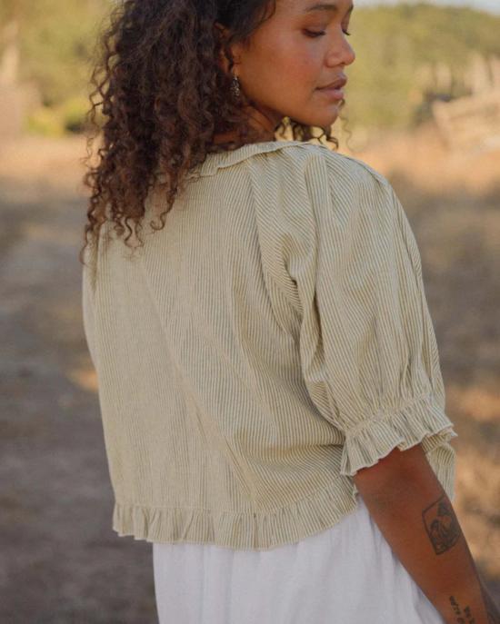  Sønderhaus 라운지 웨어 쇤더하우스 로미오 세트 그린 스트라이프 - OTHER BRANDS