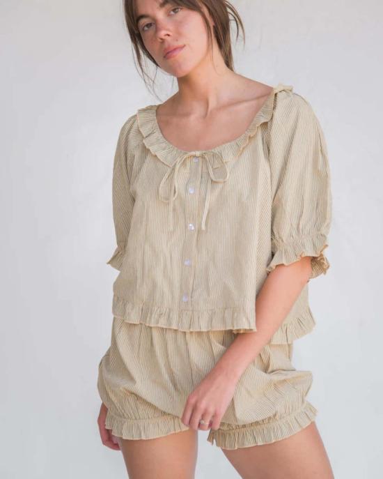  Sønderhaus 언더웨어 쇤더하우스 로미오 세트 그린 스트라이프 - OTHER BRANDS