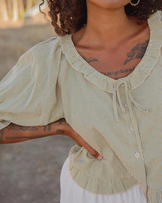  Sønderhaus 언더웨어 쇤더하우스 로미오 세트 그린 스트라이프 - OTHER BRANDS